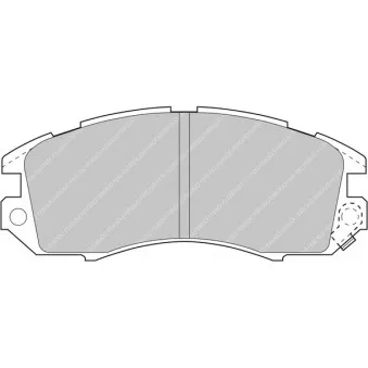 Jeu de 4 plaquettes de frein avant FERODO RACING FCP789R