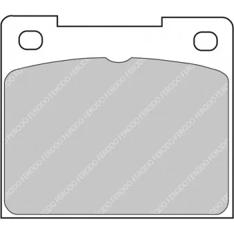 Jeu de 4 plaquettes de frein arrière FERODO RACING FCP809W