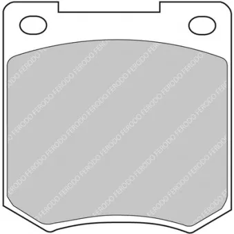 Jeu de 4 plaquettes de frein avant FERODO RACING