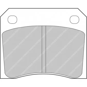 Jeu de 4 plaquettes de frein arrière FERODO RACING FCP815C