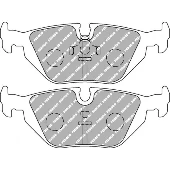 Jeu de 4 plaquettes de frein arrière FERODO RACING FCP850R