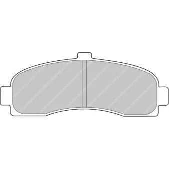 Jeu de 4 plaquettes de frein avant FERODO RACING FCP859R
