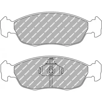Jeu de 4 plaquettes de frein avant FERODO RACING FCP876R