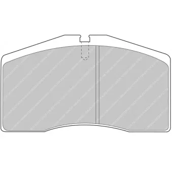 Jeu de 4 plaquettes de frein avant FERODO RACING FCP891R