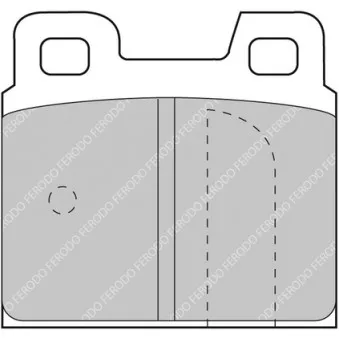 Jeu de 4 plaquettes de frein arrière FERODO RACING FCP93R
