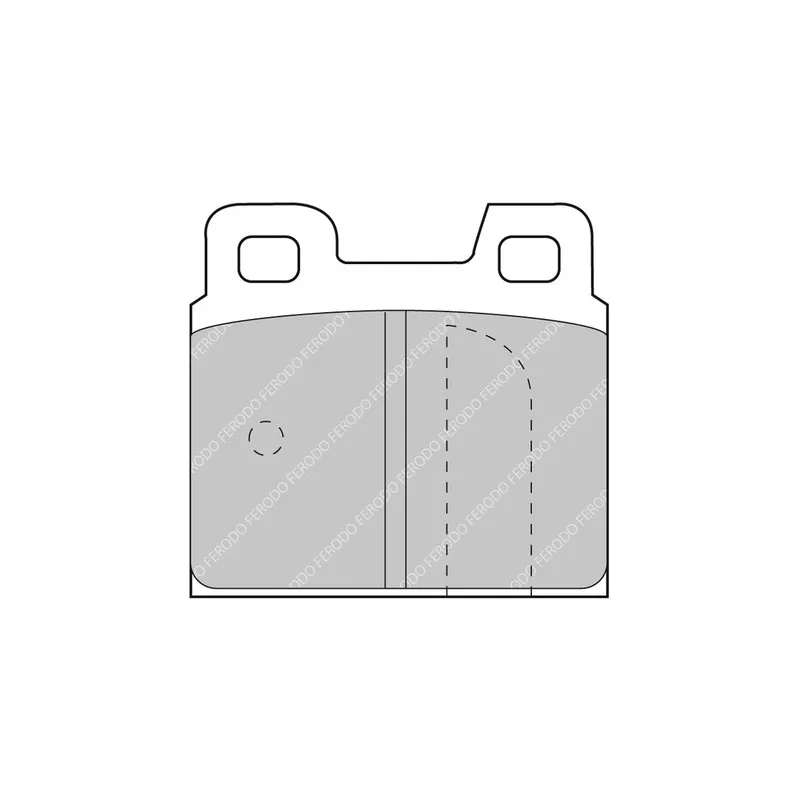 Jeu de 4 plaquettes de frein arrière FERODO RACING FCP93R