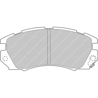 Jeu de 4 plaquettes de frein avant FERODO RACING FCP948R