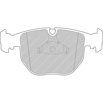 Jeu de 4 plaquettes de frein avant FERODO RACING FCP997R