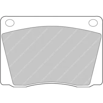 Jeu de 4 plaquettes de frein avant FERODO RACING FCP9R