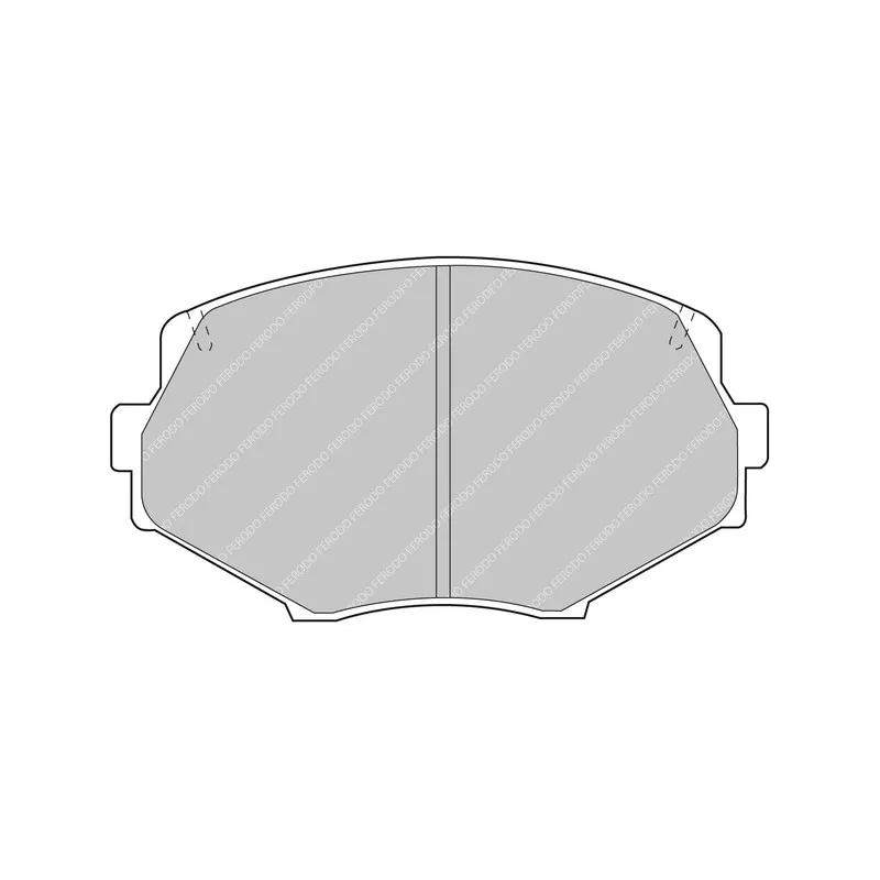 Jeu de 4 plaquettes de frein avant FERODO RACING FDS1011