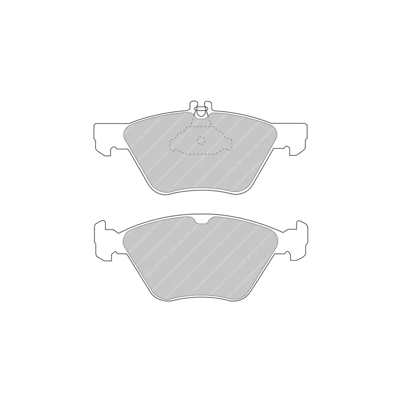 Jeu de 4 plaquettes de frein avant FERODO RACING FDS1050
