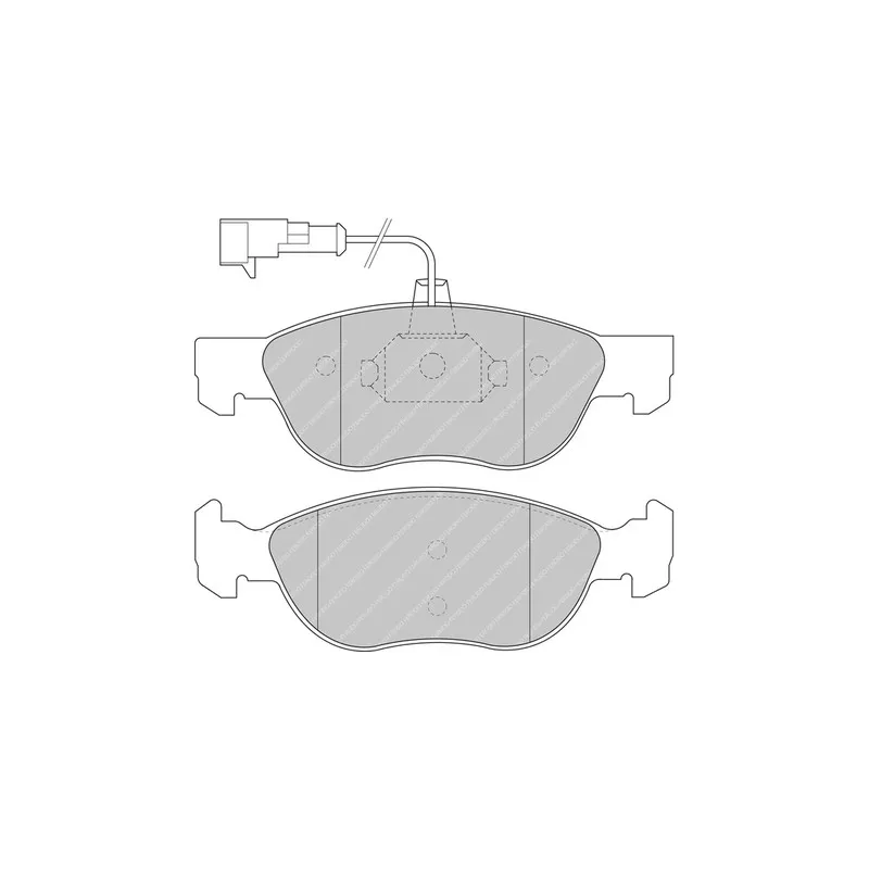 Jeu de 4 plaquettes de frein avant FERODO RACING FDS1056