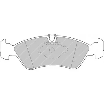 Jeu de 4 plaquettes de frein avant FERODO RACING FDS1067