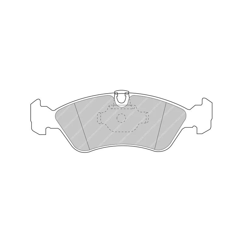 Jeu de 4 plaquettes de frein avant FERODO RACING FDS1067