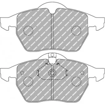 Jeu de 4 plaquettes de frein avant FERODO RACING FDS1068
