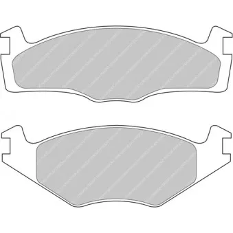 Jeu de 4 plaquettes de frein avant FERODO RACING FDS1072
