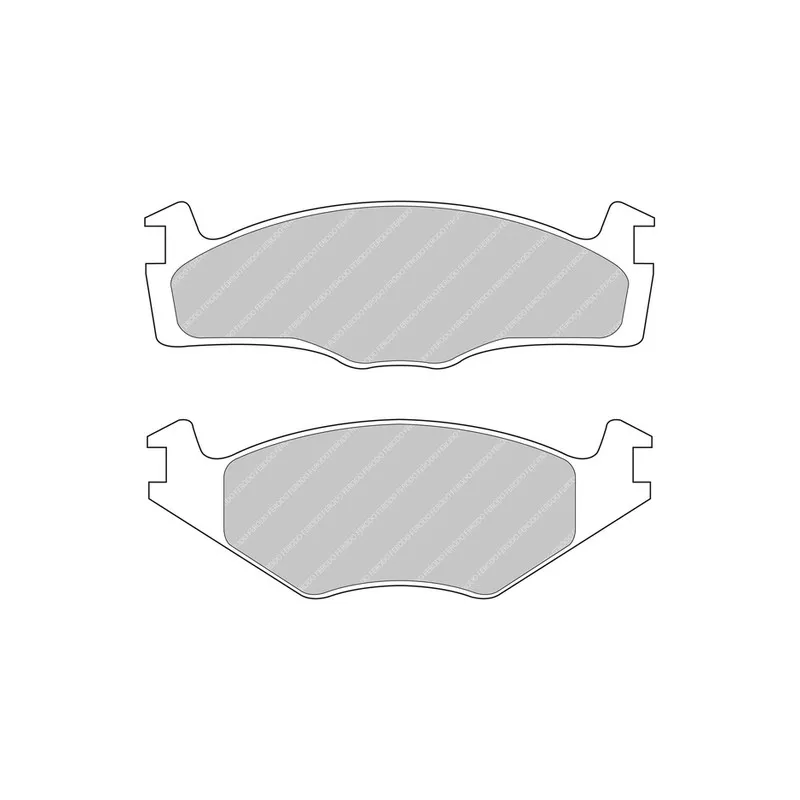 Jeu de 4 plaquettes de frein avant FERODO RACING FDS1072