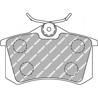 Jeu de 4 plaquettes de frein arrière FERODO RACING FDS1083