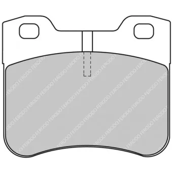Jeu de 4 plaquettes de frein avant FERODO RACING FDS1109