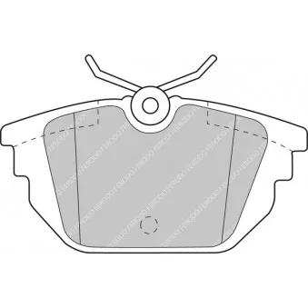 Jeu de 4 plaquettes de frein avant FERODO RACING FDS1113
