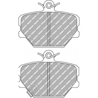 Jeu de 4 plaquettes de frein avant FERODO RACING FDS1162
