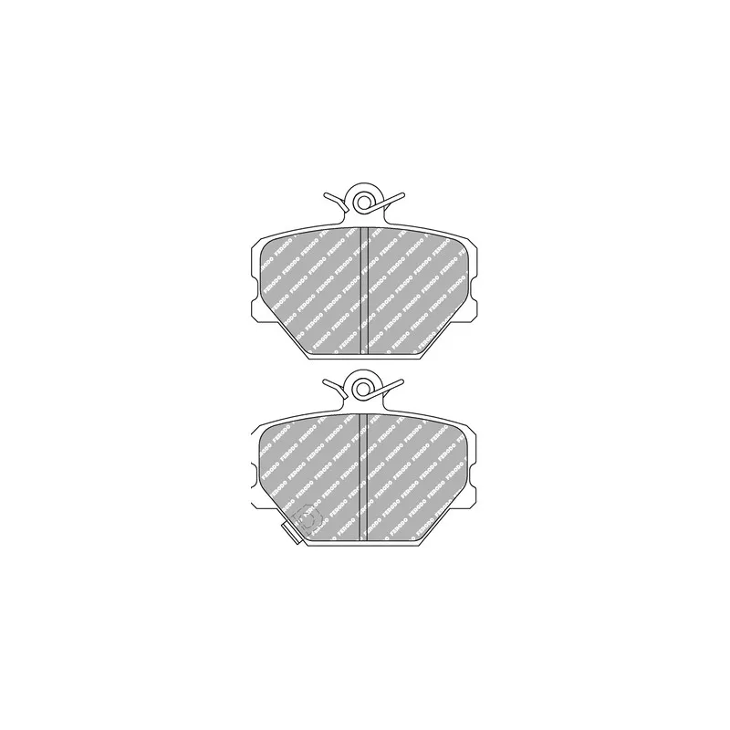 Jeu de 4 plaquettes de frein avant FERODO RACING FDS1162