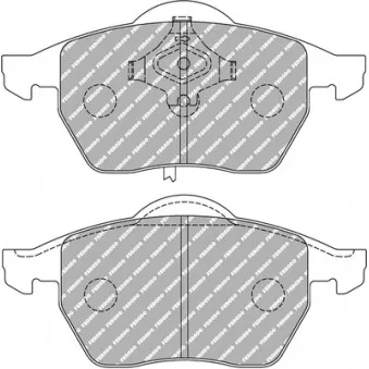 Jeu de 4 plaquettes de frein avant FERODO RACING FDS1323