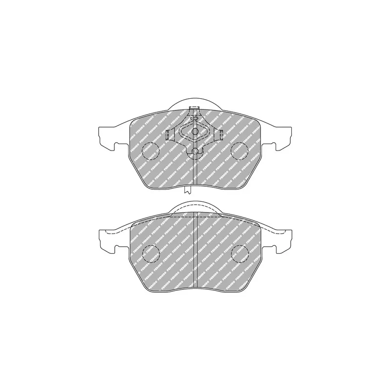 Jeu de 4 plaquettes de frein avant FERODO RACING FDS1323