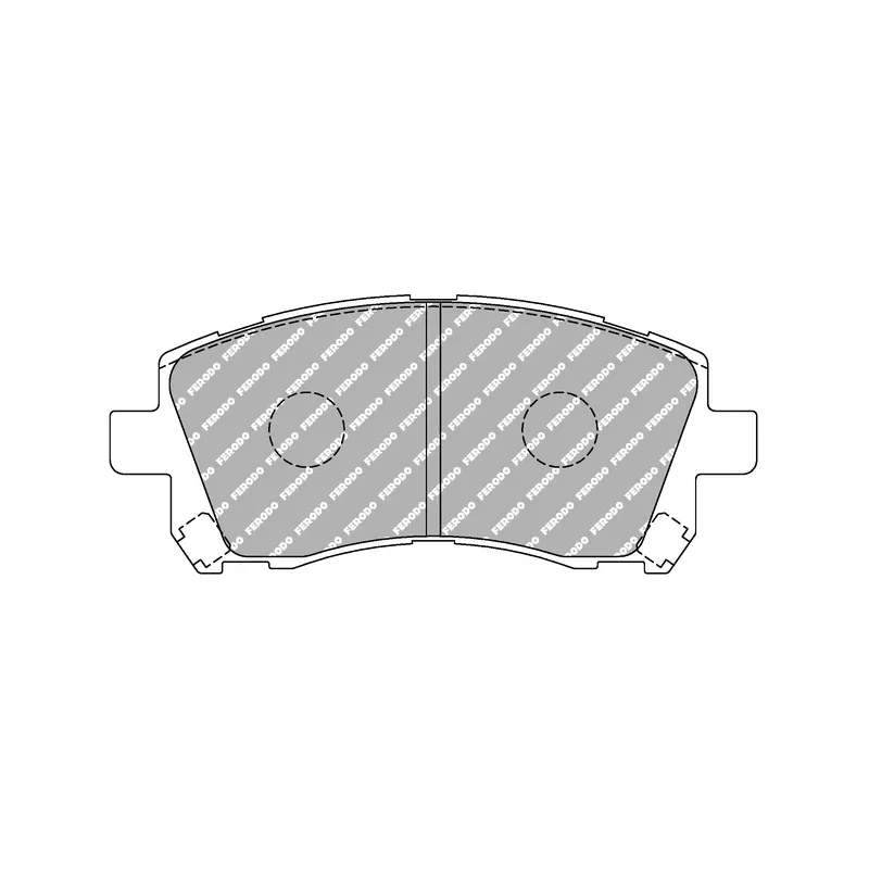 Jeu de 4 plaquettes de frein avant FERODO RACING FDS1327