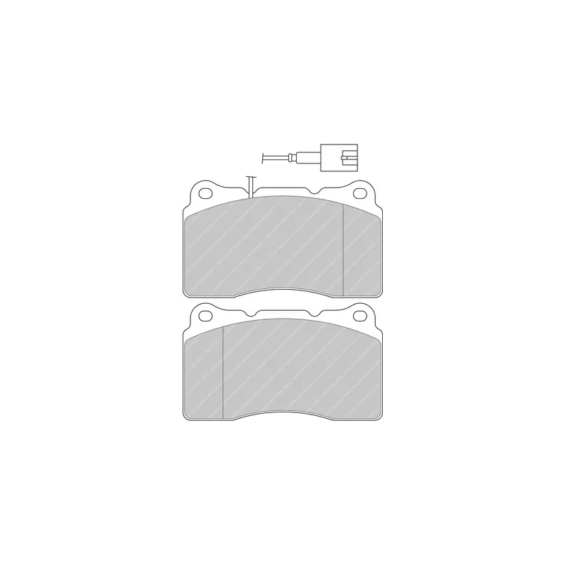 Jeu de 4 plaquettes de frein avant FERODO RACING FDS1334