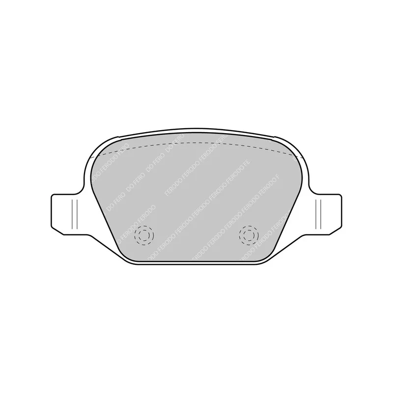 Jeu de 4 plaquettes de frein arrière FERODO RACING FDS1349