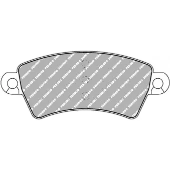 Jeu de 4 plaquettes de frein avant FERODO RACING FDS1370