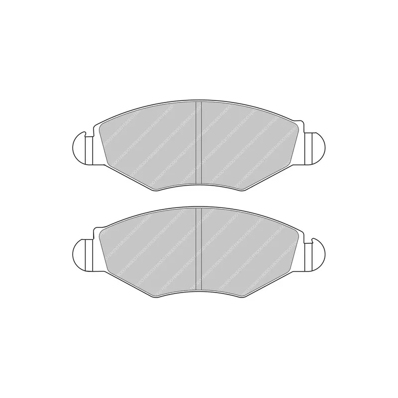 Jeu de 4 plaquettes de frein avant FERODO RACING FDS1378