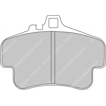 Jeu de 4 plaquettes de frein avant FERODO RACING FDS1435