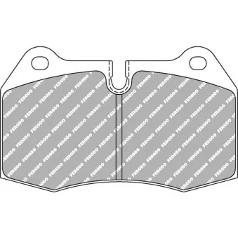 Jeu de 4 plaquettes de frein avant FERODO RACING FDS1561