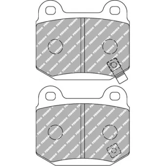 Jeu de 4 plaquettes de frein avant FERODO RACING FDS1562