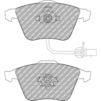Jeu de 4 plaquettes de frein avant FERODO RACING FDS1629