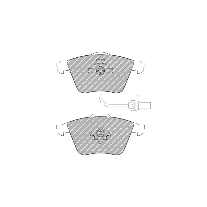 Jeu de 4 plaquettes de frein avant FERODO RACING FDS1629