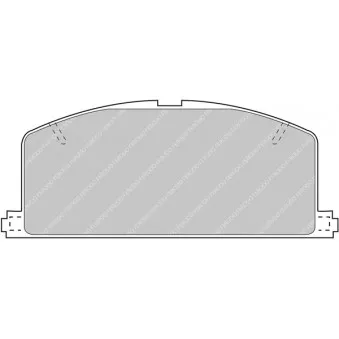 Jeu de 4 plaquettes de frein avant FERODO RACING FDS308