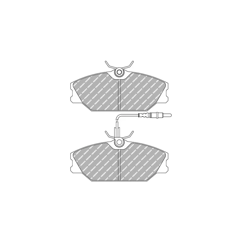 Jeu de 4 plaquettes de frein avant FERODO RACING FDS406