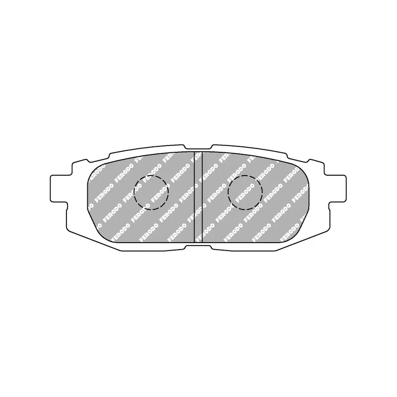 Jeu de 4 plaquettes de frein arrière FERODO RACING FDS4187