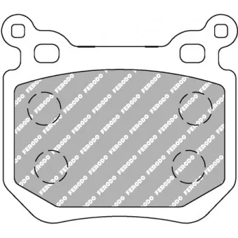 Jeu de 4 plaquettes de frein arrière FERODO RACING FDS4217