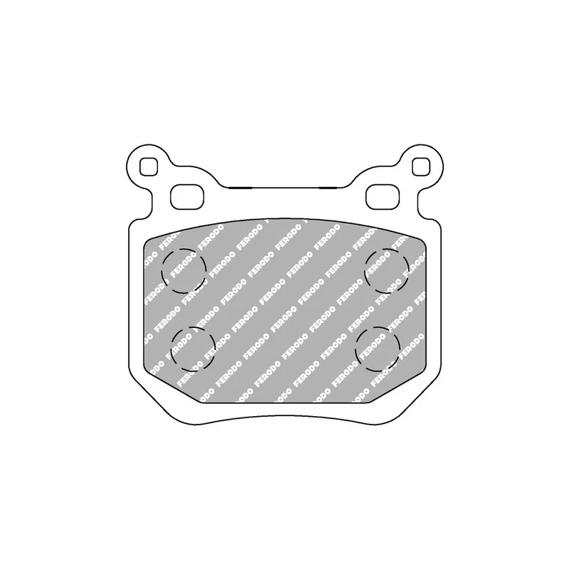Jeu de 4 plaquettes de frein arrière FERODO RACING FDS4217