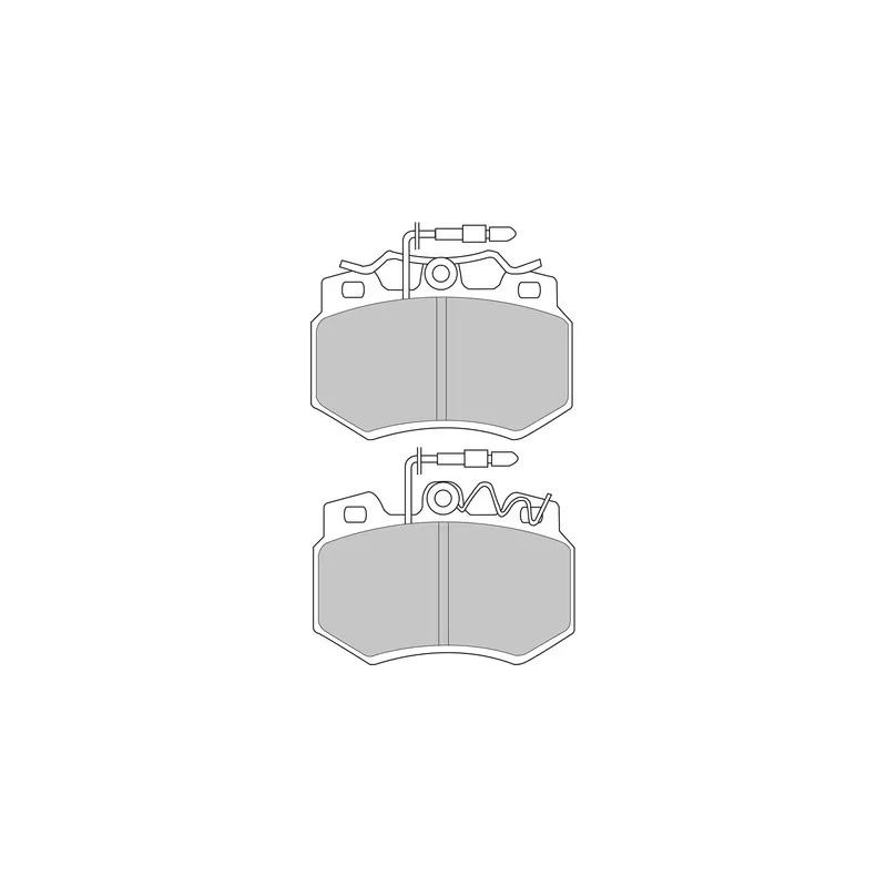 Jeu de 4 plaquettes de frein avant FERODO RACING FDS434