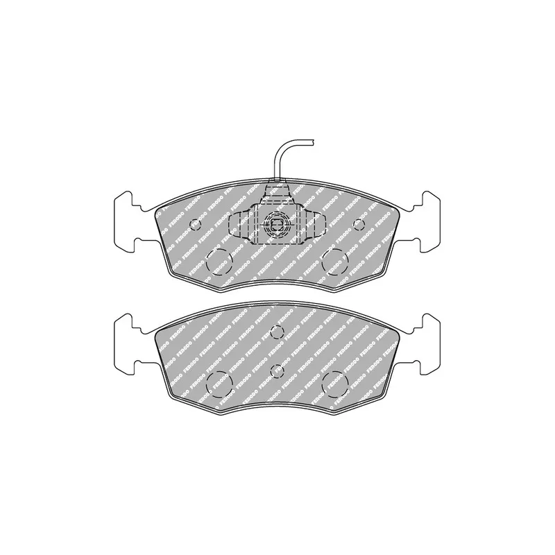 Jeu de 4 plaquettes de frein avant FERODO RACING FDS4353