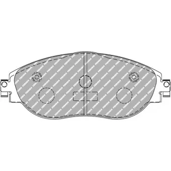 Jeu de 4 plaquettes de frein avant FERODO RACING FDS4425