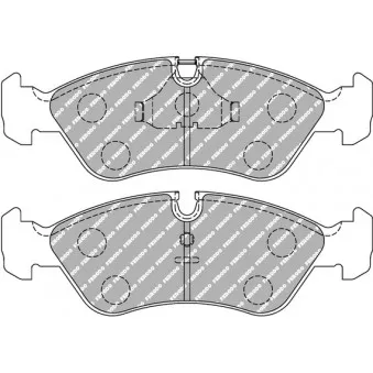 Jeu de 4 plaquettes de frein avant FERODO RACING FDS584