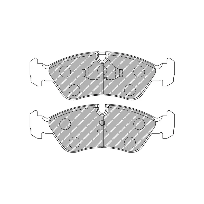 Jeu de 4 plaquettes de frein avant FERODO RACING FDS584