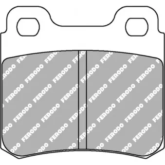 Jeu de 4 plaquettes de frein arrière FERODO RACING FDS586