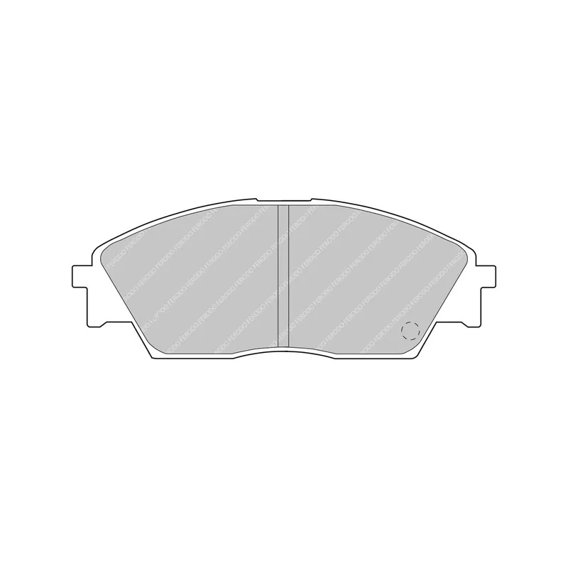 Jeu de 4 plaquettes de frein avant FERODO RACING FDS598